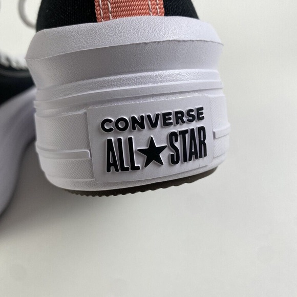 Converse All Star Move Hi Platform Sneakers Black/Pink Kids Size 6 Brand New - Picture 10 of 16